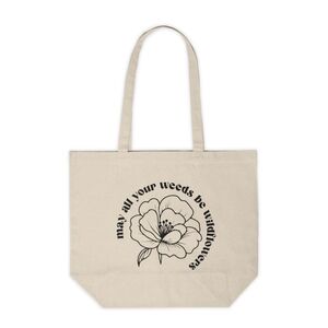 May All Your Weeds Be Wildflowers Custom Canvas Tote Bag